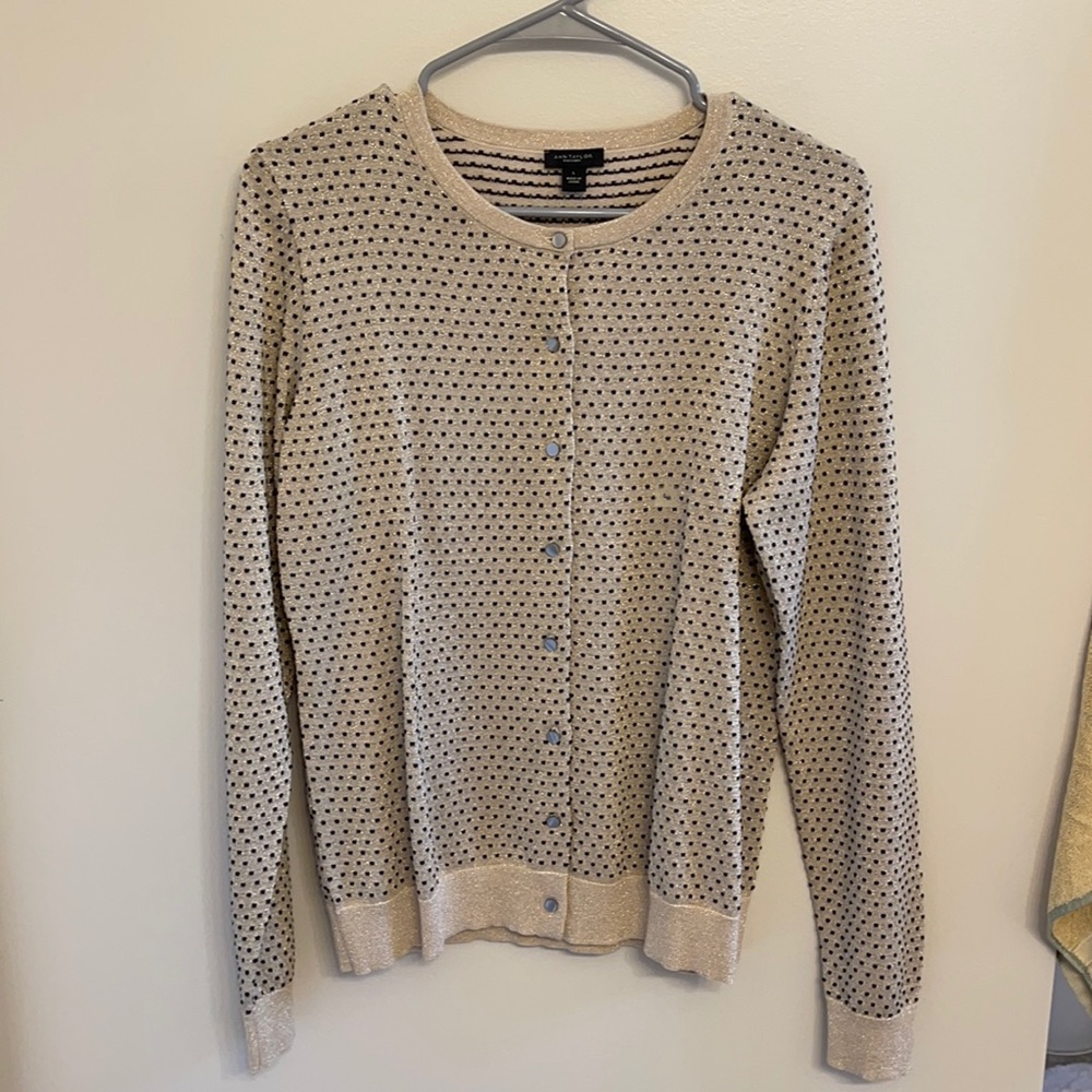 Ann Taylor gold cardigan